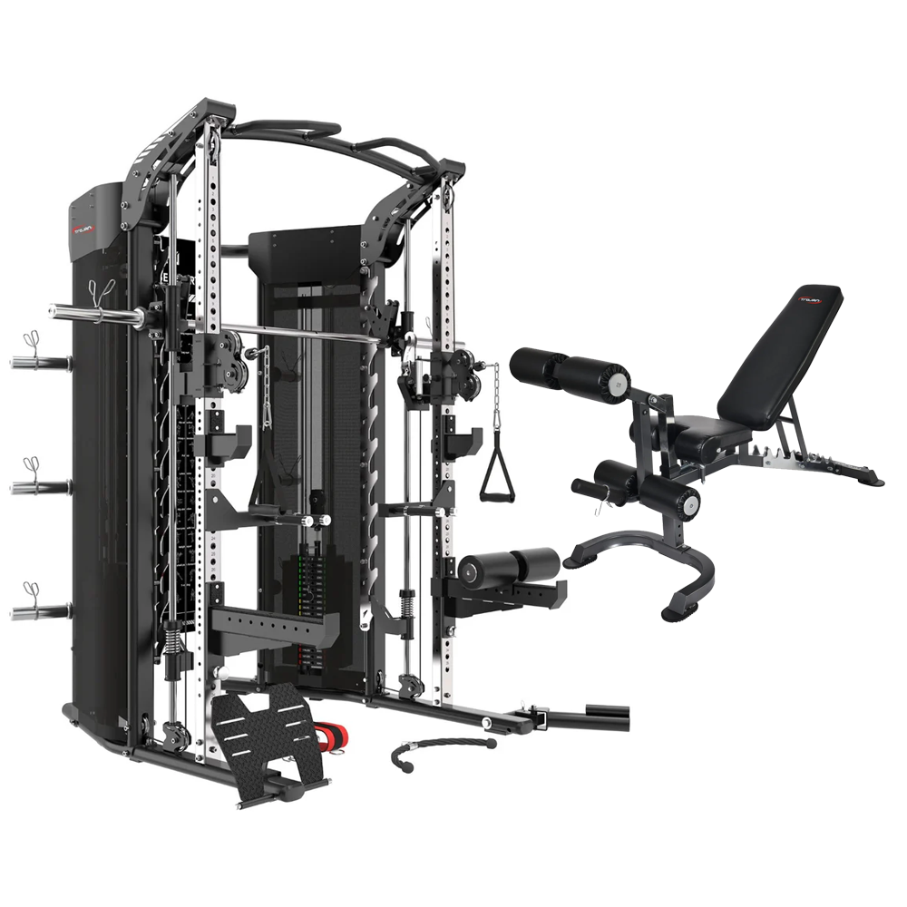 Trojan TRSM900FT Smith All in 1 Functional Trainer Leg Press + FID Bench + Leg Ext